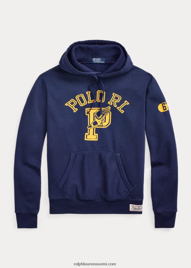 Ralph Lauren miehet logollinen fleecehuppari 0Z24ZR843 tumma koboltti