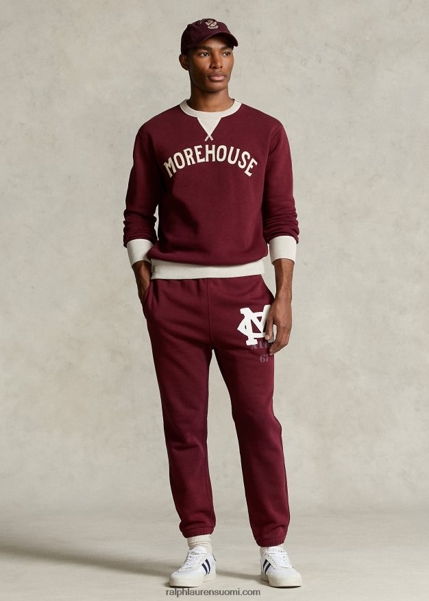 Ralph Lauren miehet morehouse-malliston logoinen collegepaita 0Z24ZR1232 klassinen viini