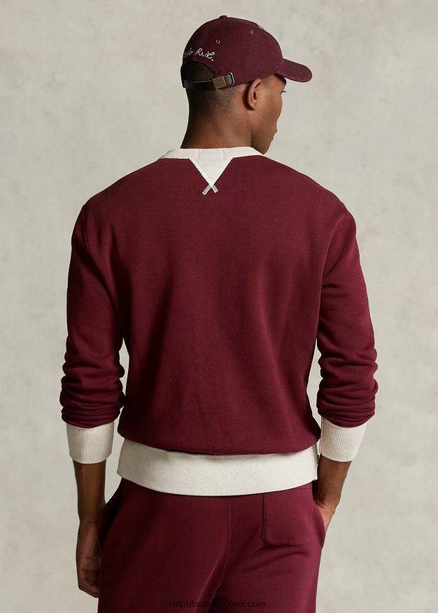 Ralph Lauren miehet morehouse-malliston logoinen collegepaita 0Z24ZR1232 klassinen viini