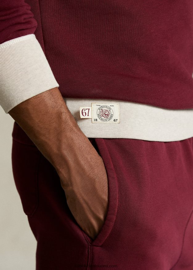 Ralph Lauren miehet morehouse-malliston logoinen collegepaita 0Z24ZR1232 klassinen viini