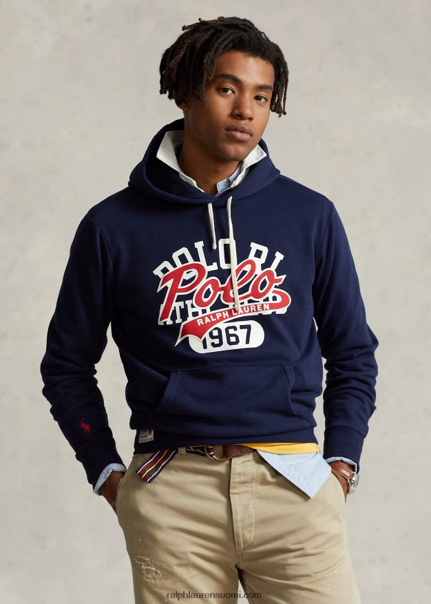 Ralph Lauren miehet pinottu logollinen fleecehuppari 0Z24ZR871 risteilylaivasto