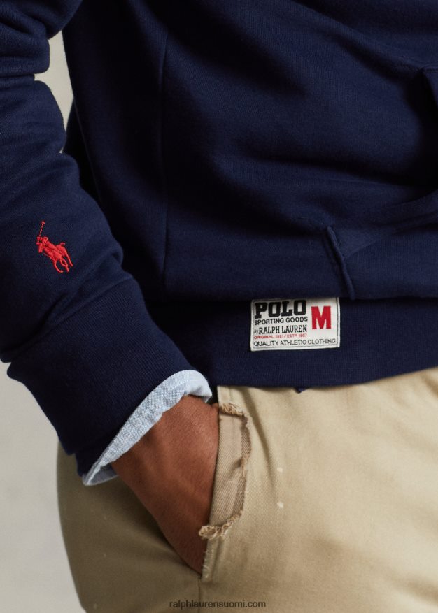 Ralph Lauren miehet pinottu logollinen fleecehuppari 0Z24ZR871 risteilylaivasto