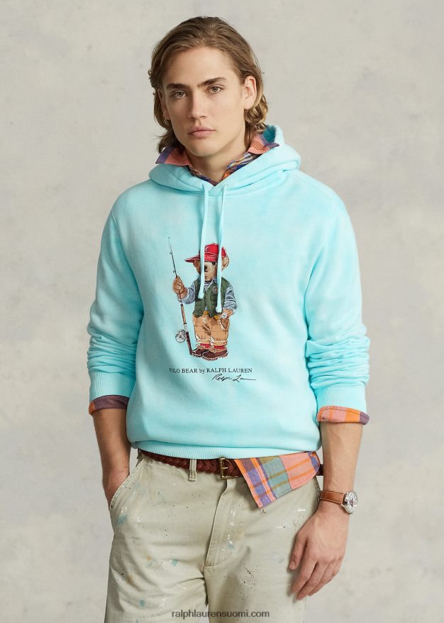 Ralph Lauren miehet polo bear solmittava fleecehuppari 0Z24ZR1069 saari aqua