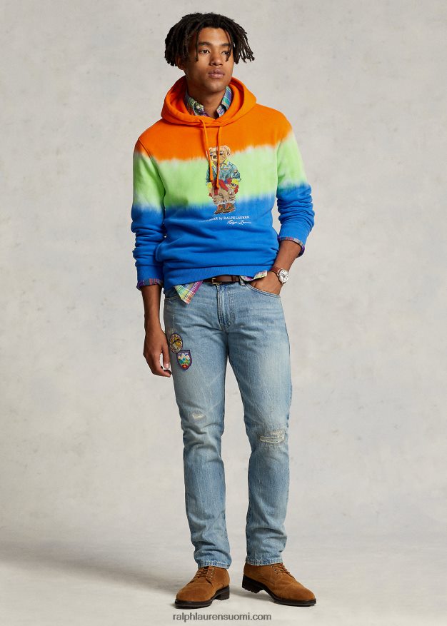 Ralph Lauren miehet polo bear solmittava fleecehuppari 0Z24ZR8605 safiiri