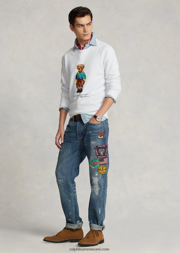 Ralph Lauren miehet poolo bear fleece paita 0Z24ZR1063 valkoinen