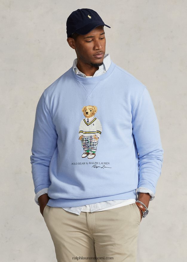 Ralph Lauren miehet poolo bear fleece paita 0Z24ZR1605 austinin sininen karhu