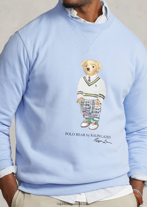Ralph Lauren miehet poolo bear fleece paita 0Z24ZR1605 austinin sininen karhu