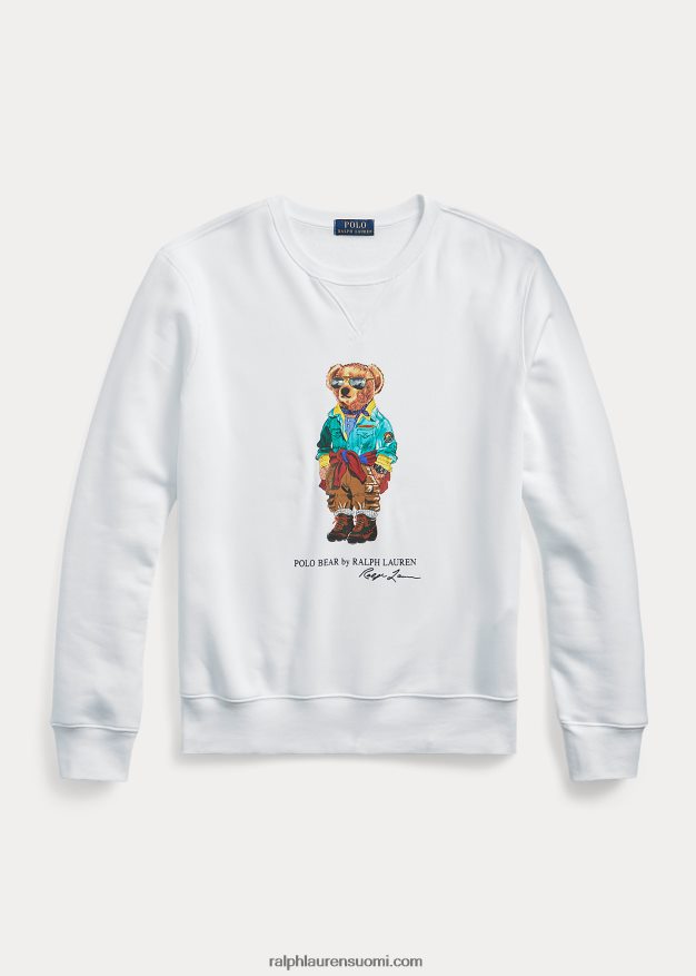 Ralph Lauren miehet poolo bear fleece paita 0Z24ZR1678 valkoinen