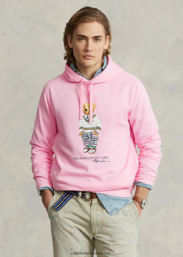Ralph Lauren miehet poolokarhu fleecehuppari 0Z24ZR1039 carmel pink hampton karhu