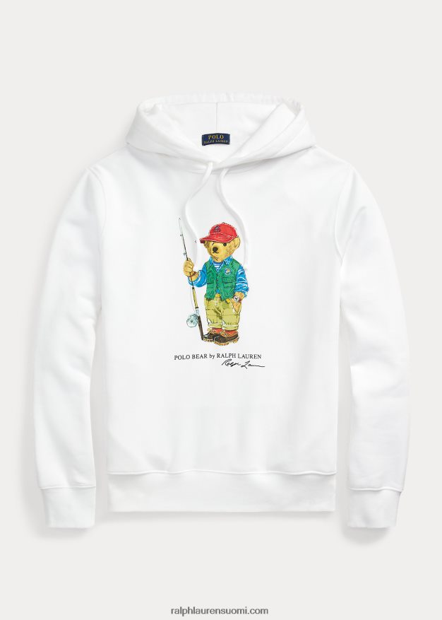 Ralph Lauren miehet poolokarhu fleecehuppari 0Z24ZR1107 valkoinen kalastuskarhu