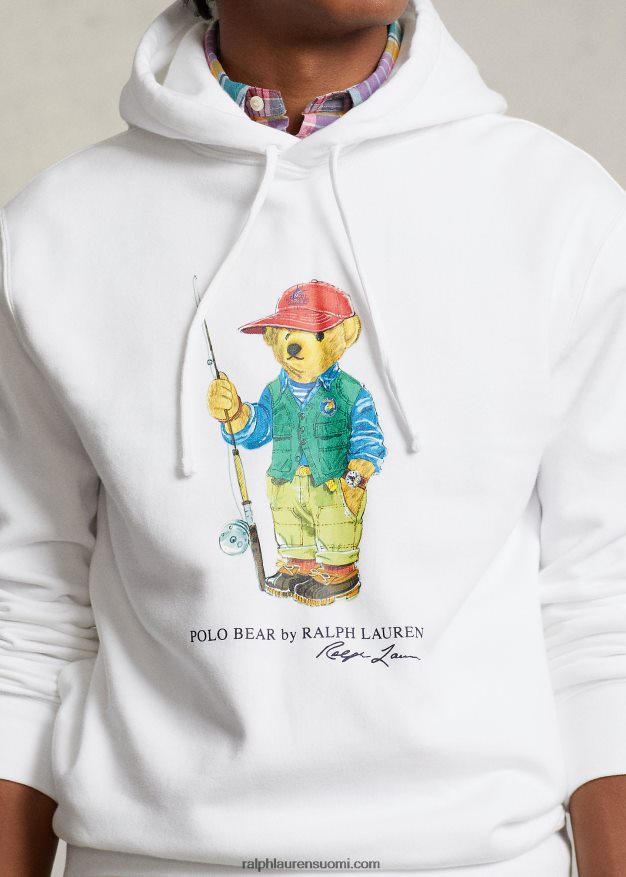 Ralph Lauren miehet poolokarhu fleecehuppari 0Z24ZR1107 valkoinen kalastuskarhu