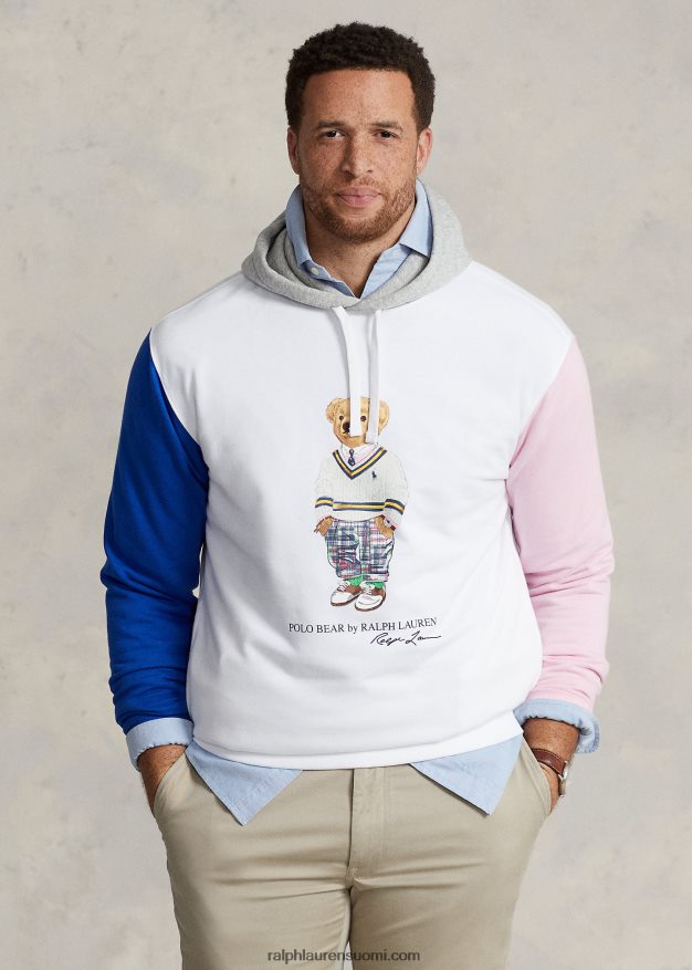 Ralph Lauren miehet poolokarhu fleecehuppari 0Z24ZR1646 valkoinen karhu