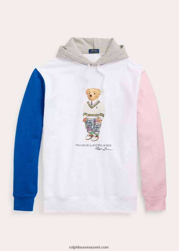 Ralph Lauren miehet poolokarhu fleecehuppari 0Z24ZR1646 valkoinen karhu