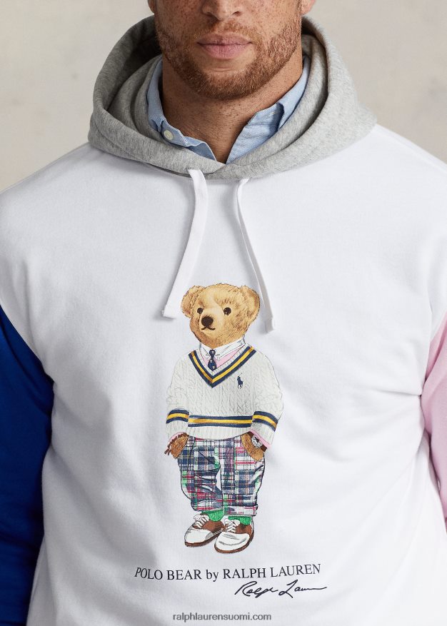 Ralph Lauren miehet poolokarhu fleecehuppari 0Z24ZR1646 valkoinen karhu