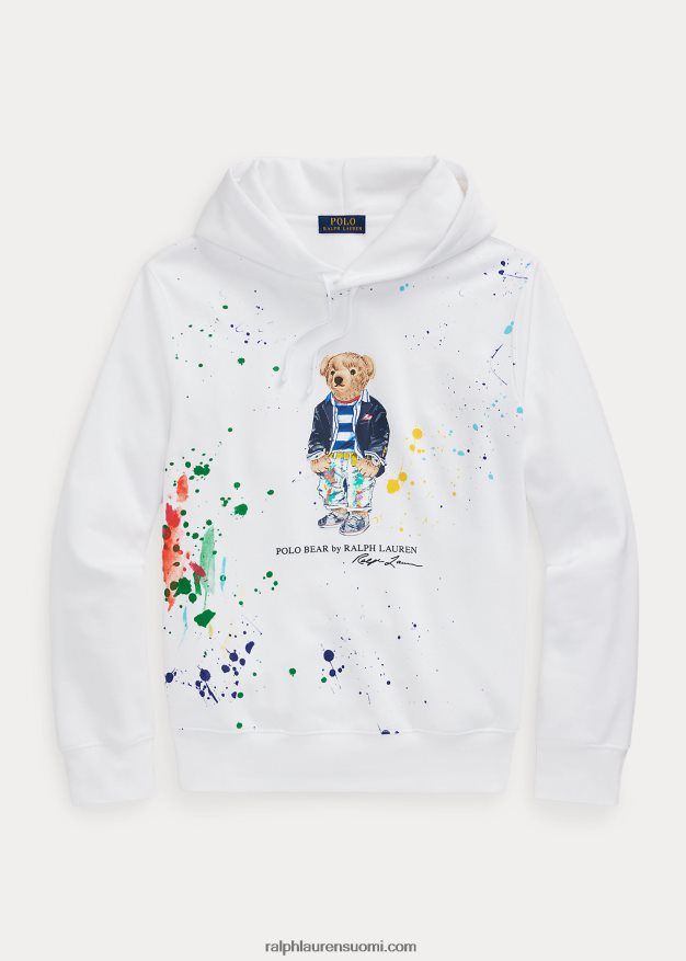 Ralph Lauren miehet poolokarhu fleecehuppari 0Z24ZR1663 valkoinen kauppakarhu