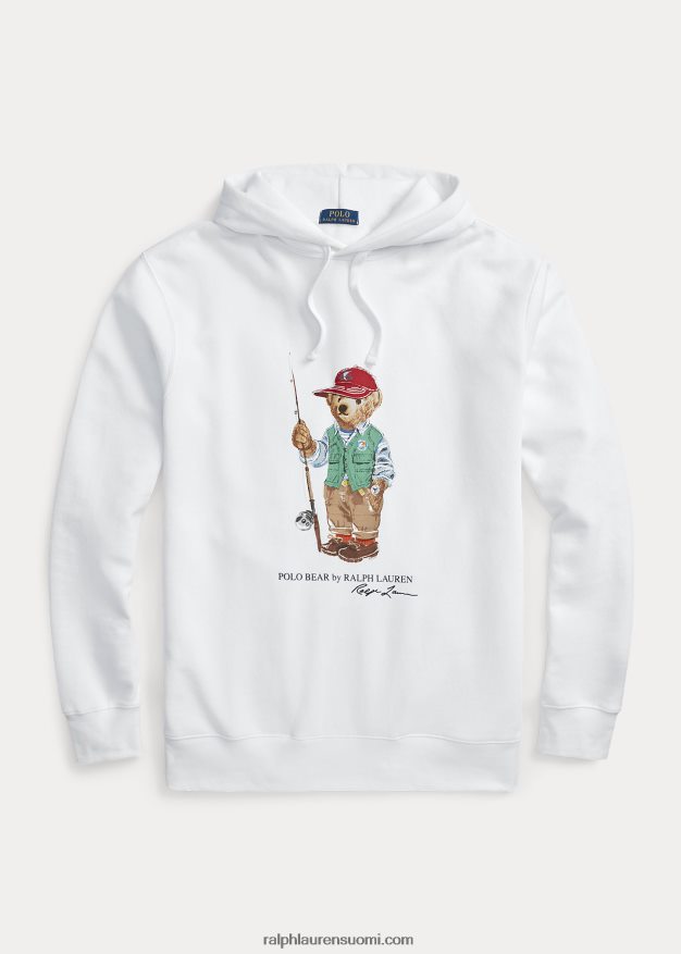 Ralph Lauren miehet poolokarhu fleecehuppari 0Z24ZR1668 valkoinen kalastuskarhu