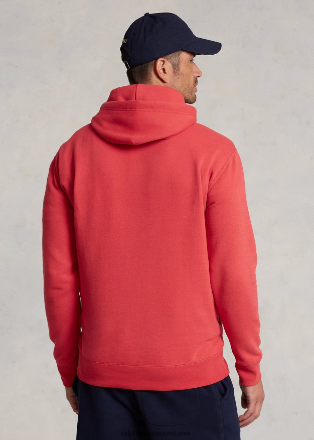 Ralph Lauren miehet rl fleece-huppari 0Z24ZR1578 tyyrpuurin punainen