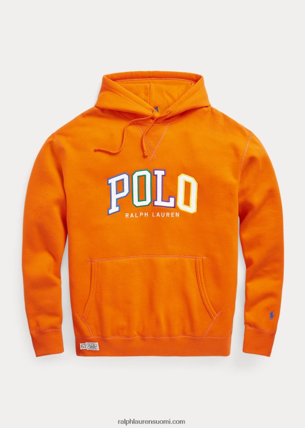 Ralph Lauren miehet rl fleece -logohuppari 0Z24ZR1808 purjehtiva oranssi