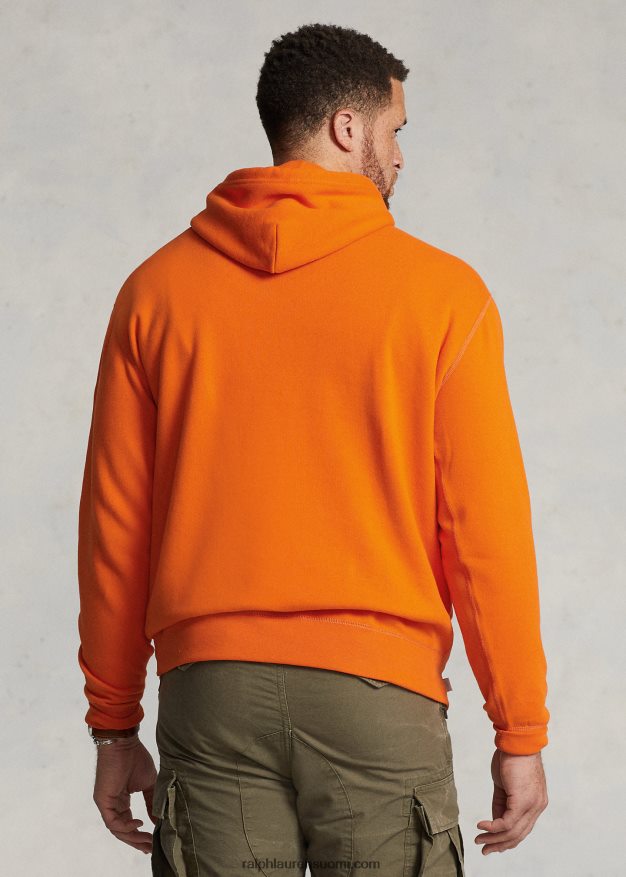 Ralph Lauren miehet rl fleece -logohuppari 0Z24ZR1808 purjehtiva oranssi