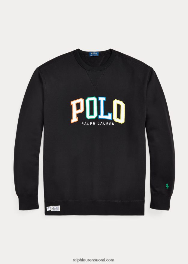 Ralph Lauren miehet rl fleece -logoinen collegepaita 0Z24ZR1912 musta