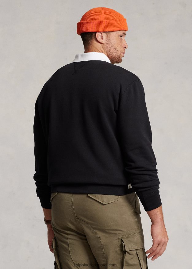 Ralph Lauren miehet rl fleece -logoinen collegepaita 0Z24ZR1912 musta