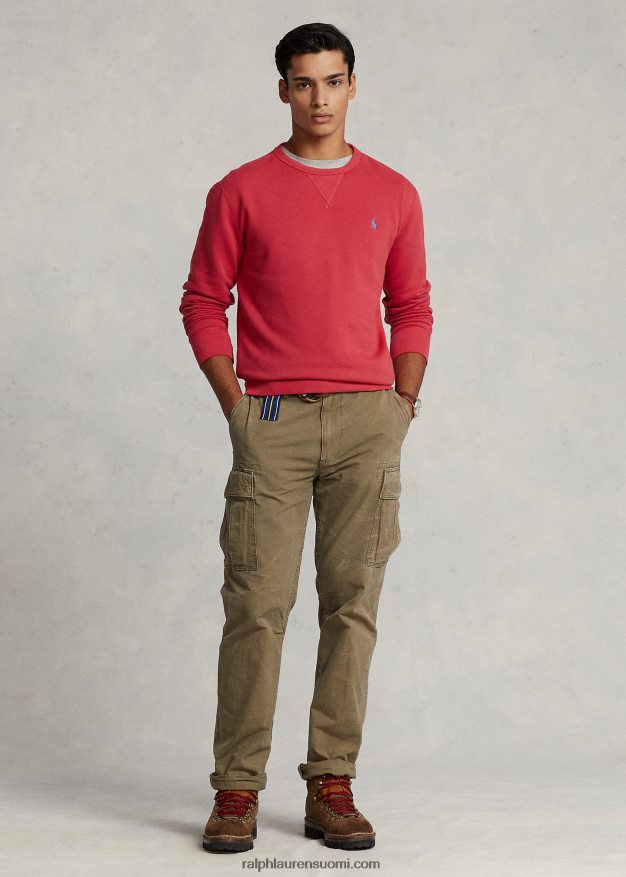 Ralph Lauren miehet rl-fleece-paita 0Z24ZR331 tyyrpuurin punainen