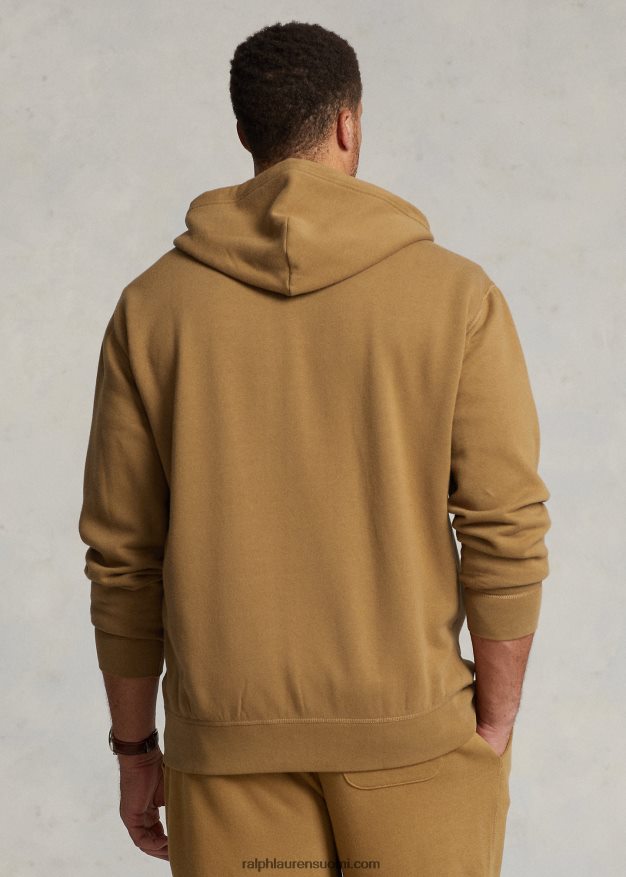 Ralph Lauren miehet rl-fleece-täysvetoketjuhuppari 0Z24ZR1658 sandsurf
