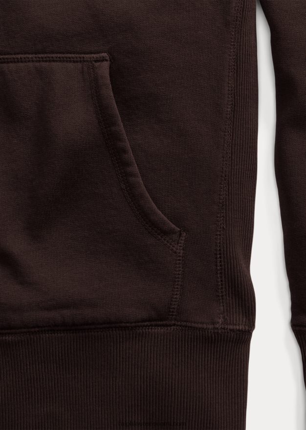 Ralph Lauren miehet täysvetoketjullinen fleecehuppari 0Z24ZR1743 haalistunut musta