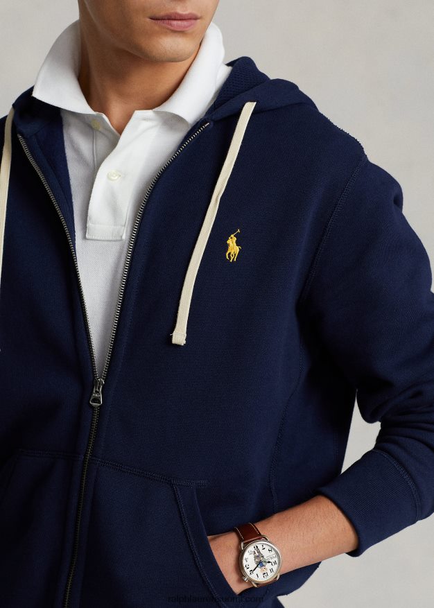 Ralph Lauren miehet täysvetoketjullinen fleecehuppari 0Z24ZR390 risteilylaivasto