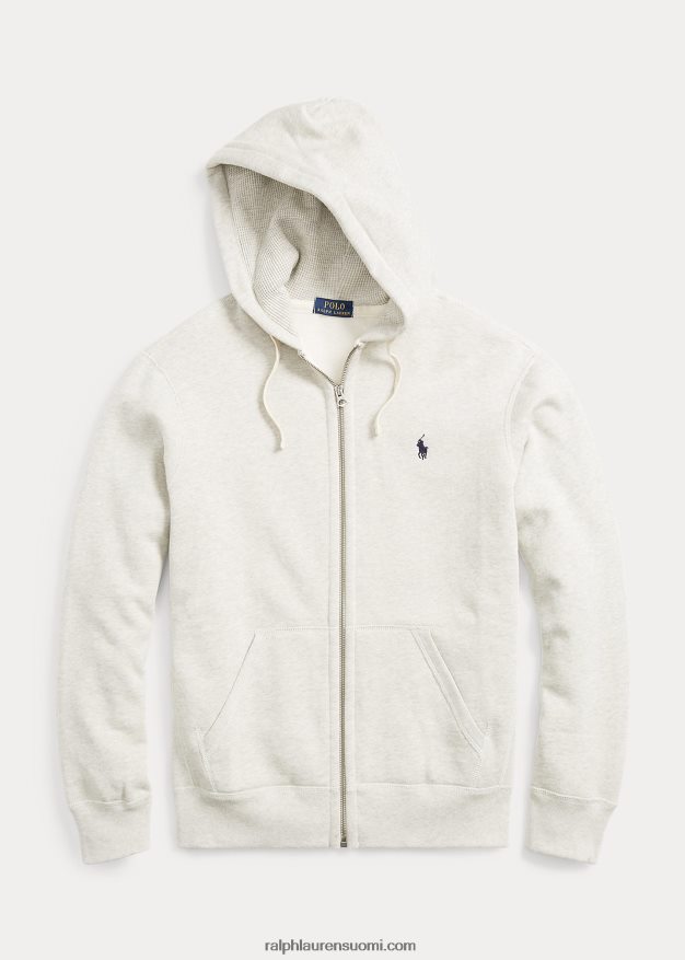 Ralph Lauren miehet täysvetoketjullinen fleecehuppari 0Z24ZR391 kevyt urheilullinen kanerva