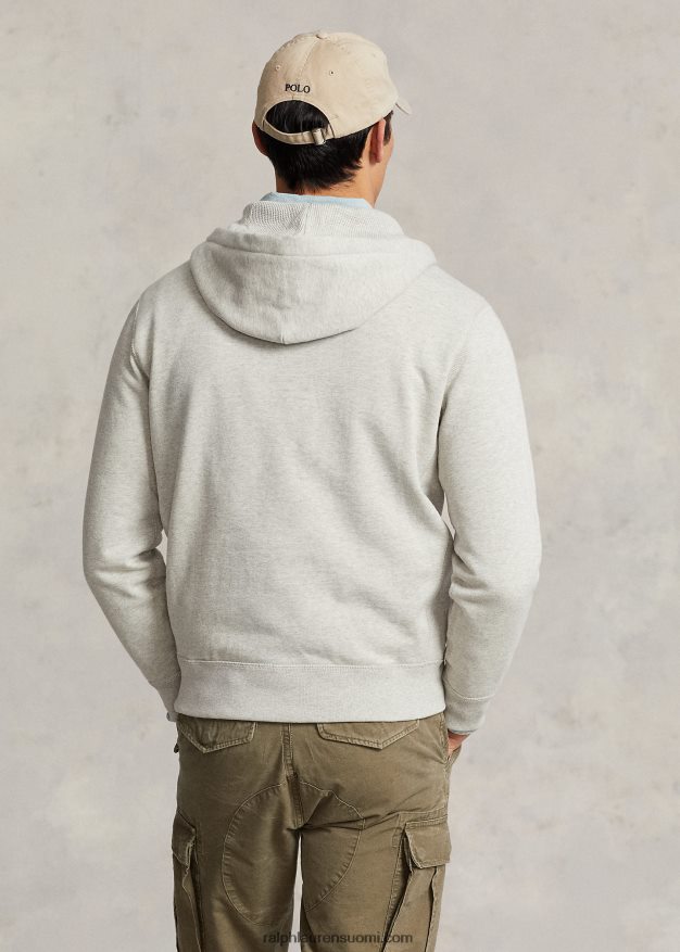 Ralph Lauren miehet täysvetoketjullinen fleecehuppari 0Z24ZR391 kevyt urheilullinen kanerva