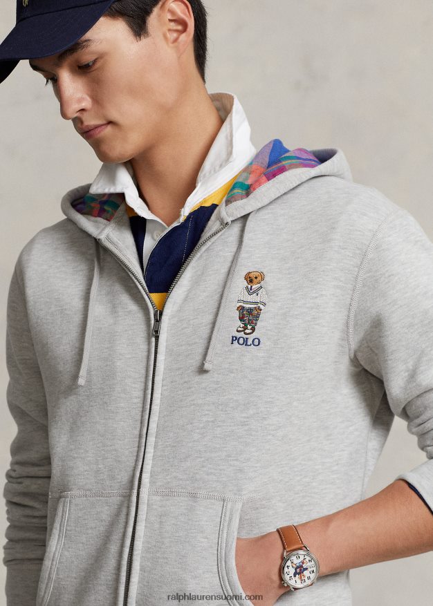 Ralph Lauren miehet täysvetoketjullinen polo bear fleece -huppari 0Z24ZR8379 ja kanervan karhun päällä