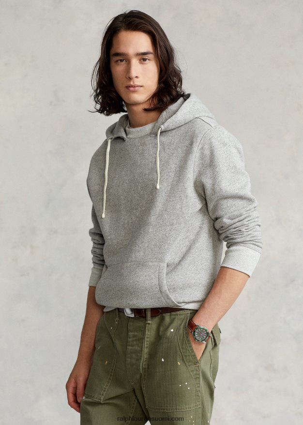 Ralph Lauren miehet vaatevärjätty fleecehuppari 0Z24ZR630 parvi kanerva