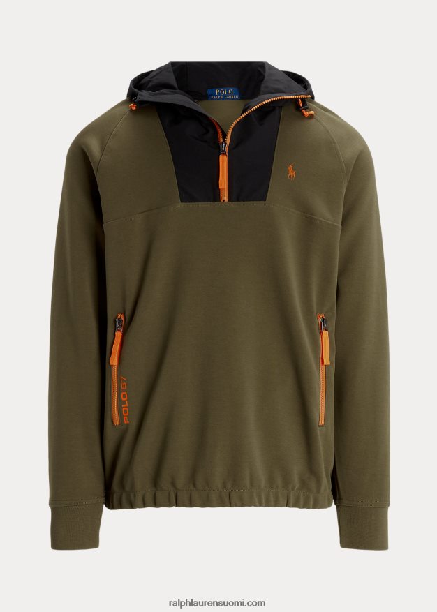 Ralph Lauren miehet vettä hylkivä hybridihuppari 0Z24ZR115 katos oliivi