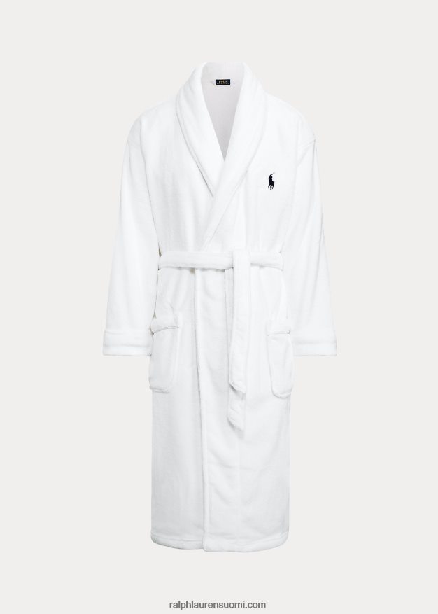 Ralph Lauren miehet iso poni puuvillafrotee viitta 0Z24ZR1559 valkoinen/risteilylaivasto