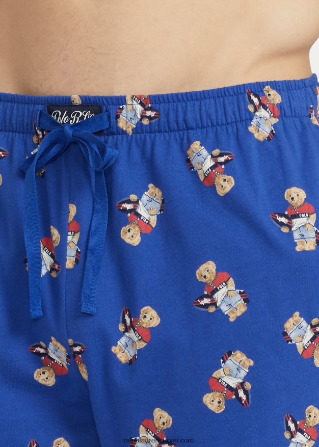 Ralph Lauren miehet poolo karhu puuvillajersey nukkumissetti 0Z24ZR653 kuninkaallinen perintö