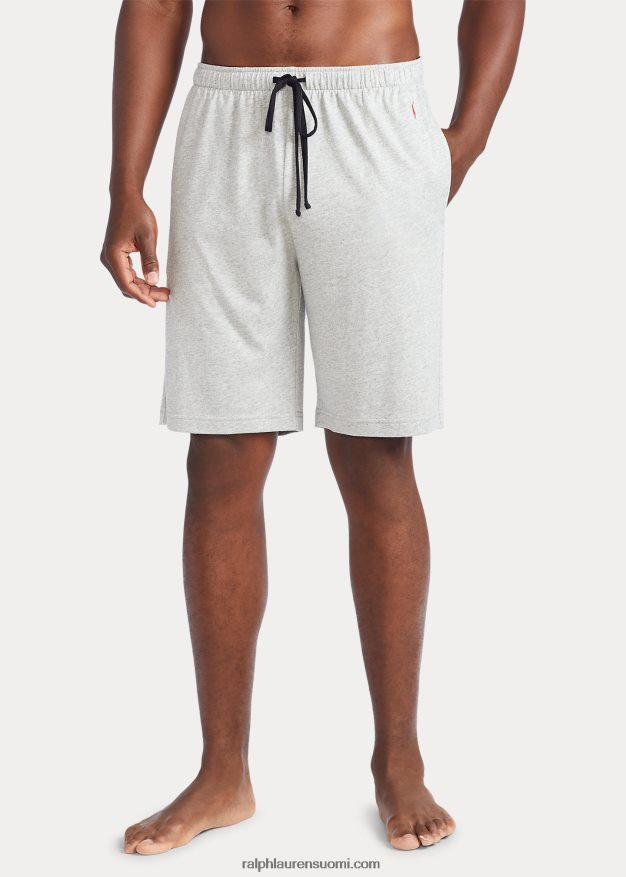 Ralph Lauren miehet puuvillasekoite-jersey-pyjaman lyhyt 0Z24ZR218 ja päälle kanerva/musta/punainen
