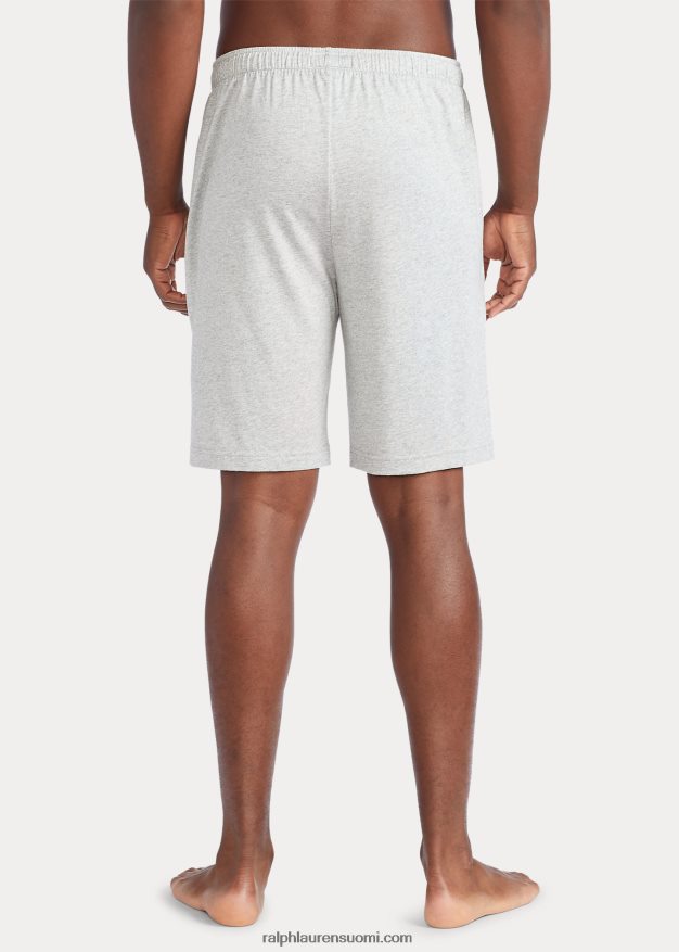 Ralph Lauren miehet puuvillasekoite-jersey-pyjaman lyhyt 0Z24ZR218 ja päälle kanerva/musta/punainen