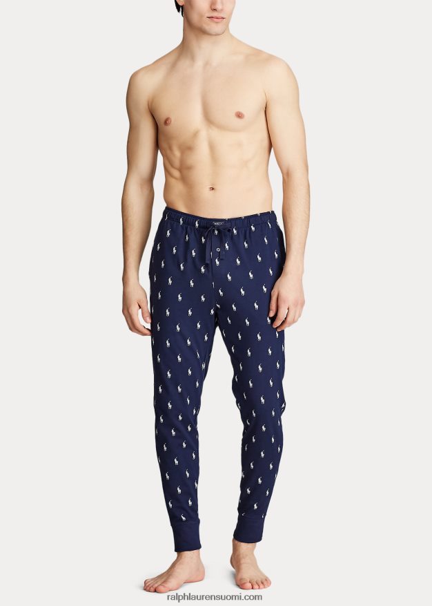 Ralph Lauren miehet puuvillatrikoo unilenkki 0Z24ZR1633 risteilylaivasto