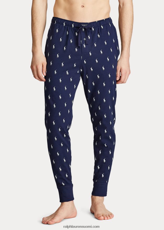 Ralph Lauren miehet puuvillatrikoo unilenkki 0Z24ZR1633 risteilylaivasto