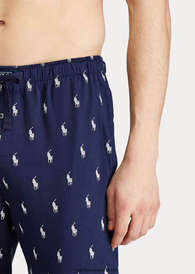 Ralph Lauren miehet puuvillatrikoo unilenkki 0Z24ZR1633 risteilylaivasto