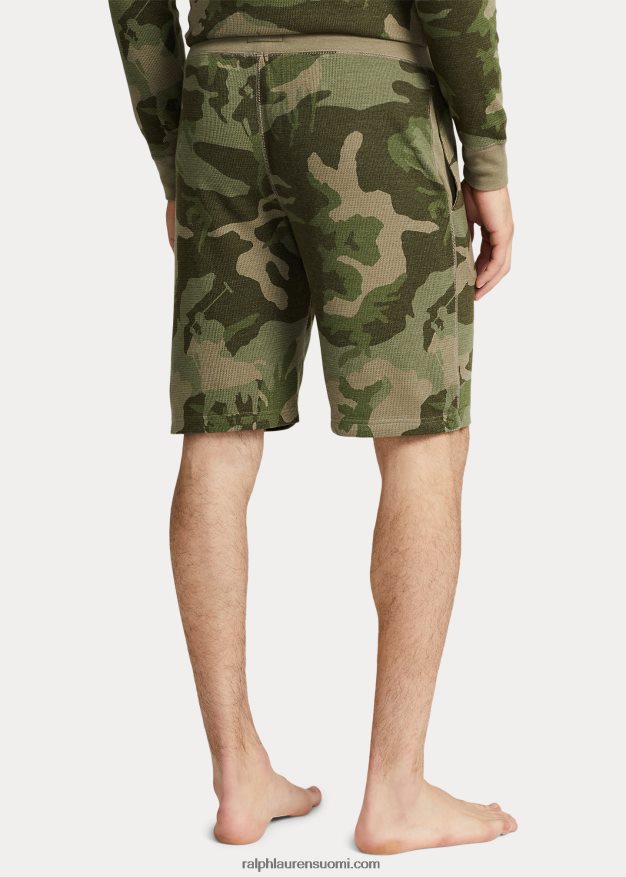 Ralph Lauren miehet vohveli-neulottu nukkua lyhyt 0Z24ZR325 oliivi-soitin camo
