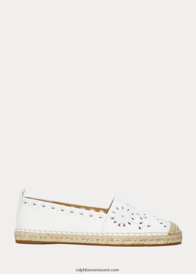 Ralph Lauren naiset cameryn iii silmukkanahkainen espadrille 0Z24ZR5052 Lumikki