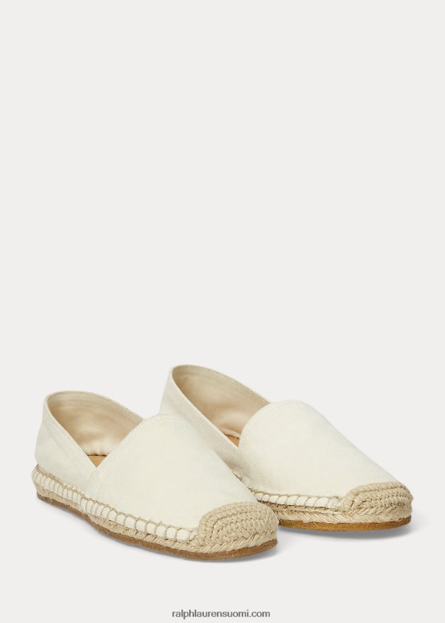 Ralph Lauren naiset canvas espadrille 0Z24ZR4985 greige
