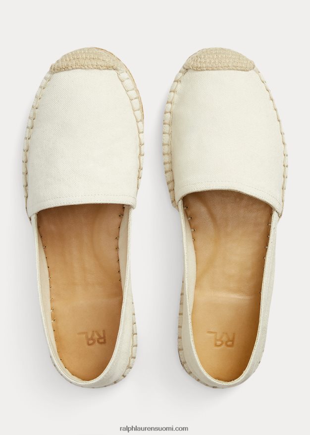 Ralph Lauren naiset canvas espadrille 0Z24ZR4985 greige