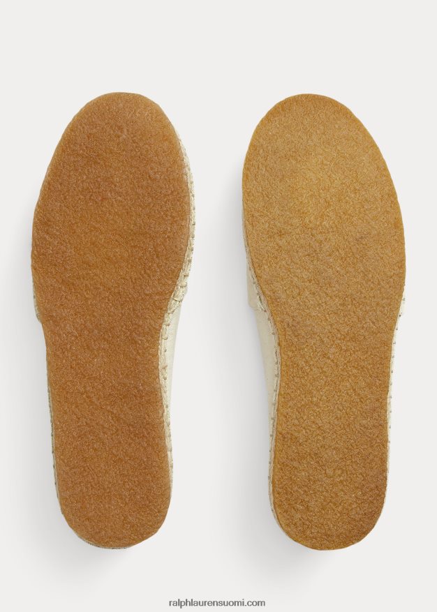 Ralph Lauren naiset canvas espadrille 0Z24ZR4985 greige