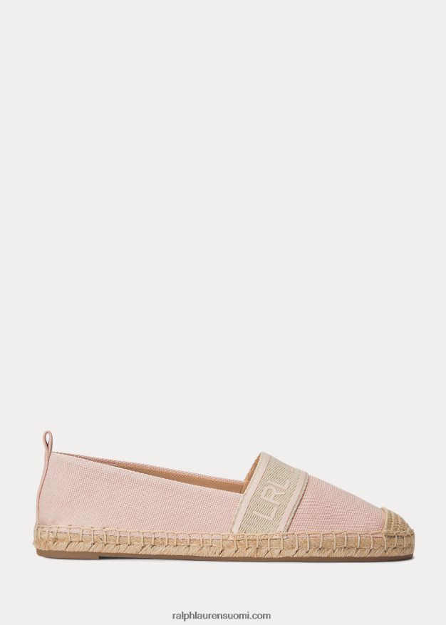 Ralph Lauren naiset caylee iii canvas espadrille 0Z24ZR5061 vaalea pinkki