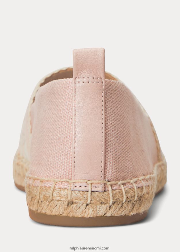 Ralph Lauren naiset caylee iii canvas espadrille 0Z24ZR5061 vaalea pinkki