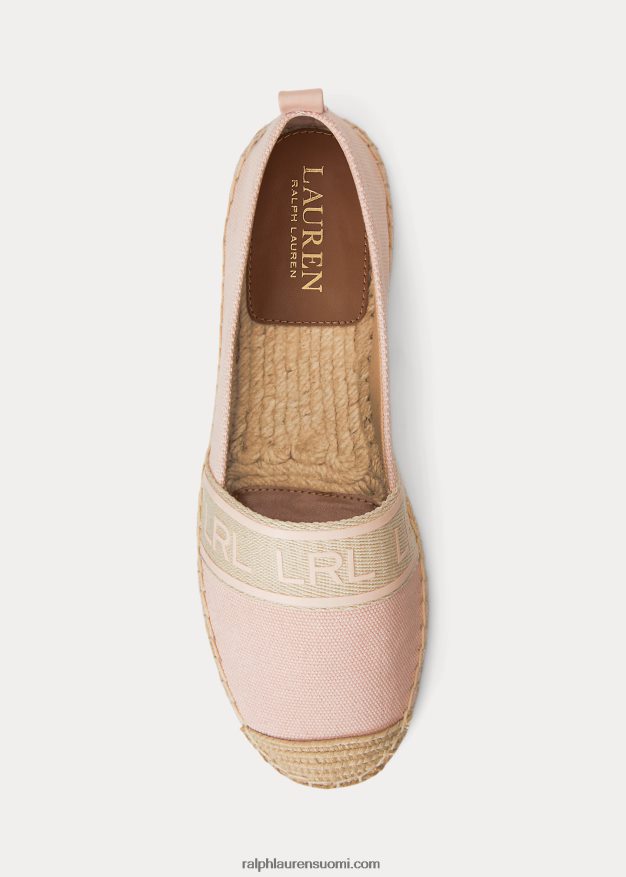 Ralph Lauren naiset caylee iii canvas espadrille 0Z24ZR5061 vaalea pinkki