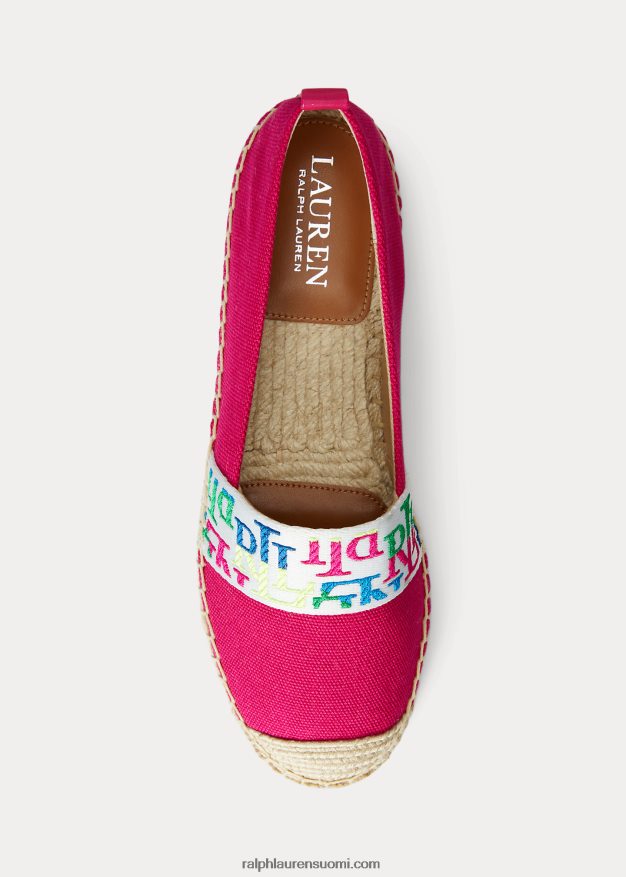 Ralph Lauren naiset caylee iv canvas espadrille 0Z24ZR5064 urheilu pinkki/multi